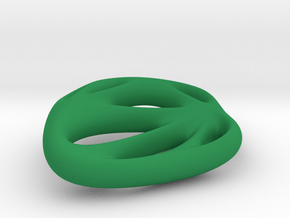 Pierced Rhombus Pendant in Green Smooth Versatile Plastic