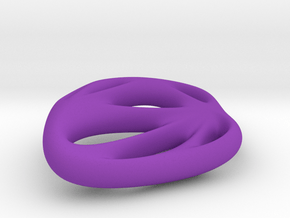 Pierced Rhombus Pendant in Purple Smooth Versatile Plastic