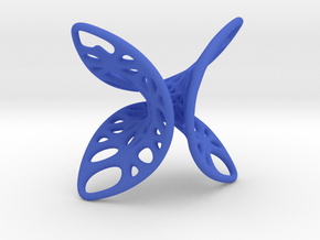 Geometric Butterfly Pendant in Blue Smooth Versatile Plastic