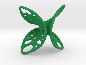 Geometric Butterfly Pendant in Green Smooth Versatile Plastic