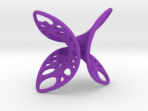 Geometric Butterfly Pendant in Purple Smooth Versatile Plastic