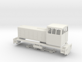 TU7 diesel locomotive in White Natural Versatile Plastic: 1:45