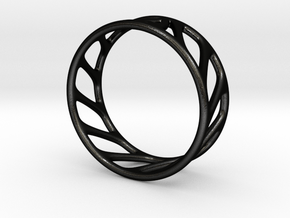 Cool Ring One in Matte Black Steel