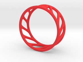 Cool Ring One in Red Processed Versatile Plastic