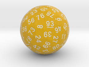 d93 Sphere Dice "Xenia" in Natural Full Color Nylon 12 (MJF)