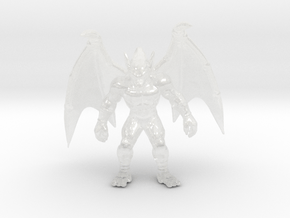 Demons Crest Firebrand DnD miniature for games rpg in Clear Ultra Fine Detail Plastic