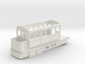 Mekarski compressed air tram HO scale 1/87 in White Natural Versatile Plastic