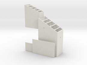 'Z Scale' - Coal Loader without Supports - 1 in White Natural Versatile Plastic