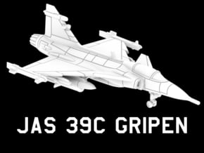 JAS 39C Gripen (Loaded) in White Natural Versatile Plastic: 1:220 - Z