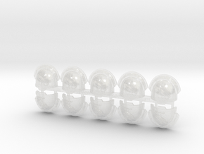 10x Celestial Owls - G:13r Shoulder Pads in Clear Ultra Fine Detail Plastic