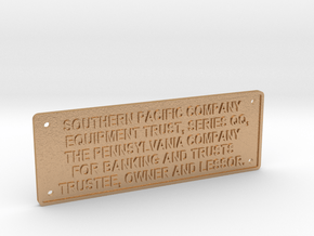 Southern Pacific Equipment Trust Plate 1.6 Scale in Natural Bronze