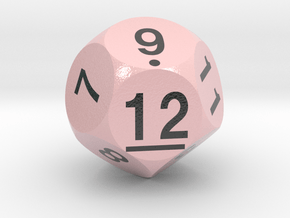 d12 Sphere Dice "Midnight" in Smooth Full Color Nylon 12 (MJF)