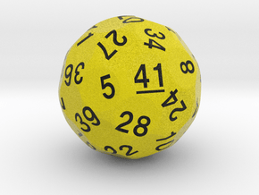 d41 Sphere Dice "Alumina" in Matte High Definition Full Color