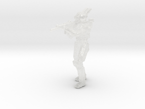 Chappie Scout Assault Rifle HO scale 20mm figure in Clear Ultra Fine Detail Plastic