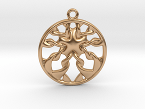 Roots_Pendant in Polished Bronze