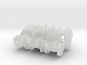 Autocarro Protetto (shields) (x3) 1/285 in Clear Ultra Fine Detail Plastic