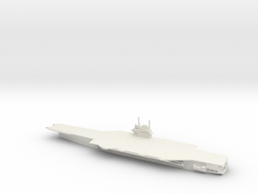 1/2400 Scale USS Forrestal CV-59 in White Natural Versatile Plastic