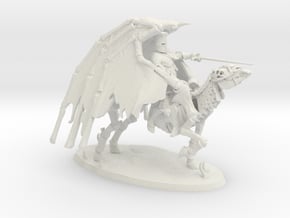 Undead Pegasus Rider in White Natural Versatile Plastic