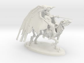 Undead Pegasus Rider in White Natural Versatile Plastic