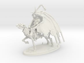 Undead Pegasus Rider in White Natural Versatile Plastic