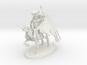 Undead Pegasus Rider in White Natural Versatile Plastic