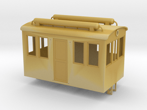 On30 4 Window Boxcab  in Tan Fine Detail Plastic