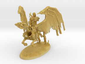 Undead Pegasus Rider in Tan Fine Detail Plastic