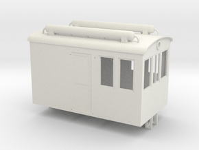 On30 2 Window Boxcab in White Natural Versatile Plastic