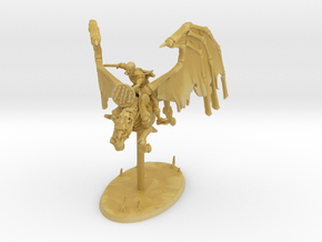 Undead Pegasus with Plague Rider in Tan Fine Detail Plastic
