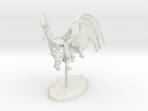 Undead Pegasus with Plague Rider in White Natural Versatile Plastic