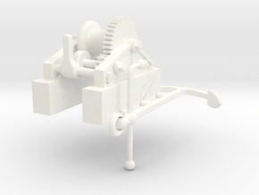 African Queen Winch and Anchor in White Processed Versatile Plastic