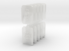 Bio Reapers Heavy Boarding Shields RIGHT X 10 in Clear Ultra Fine Detail Plastic