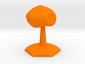 Phobos on Hex Stand in Orange Smooth Versatile Plastic