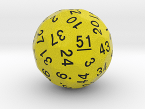 d51 Sphere Dice "Area Trizote" in Standard High Definition Full Color