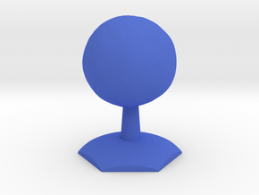 Ganymede on Hex Stand in Blue Smooth Versatile Plastic