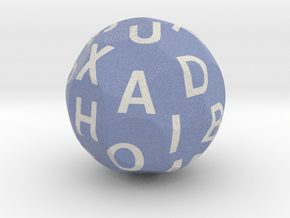d26 Sphere Dice - Alphabet in Natural Full Color Sandstone