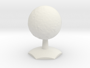 Callisto on Hex Stand in White Natural Versatile Plastic