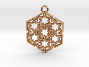 Starry_Pendant in Polished Bronze