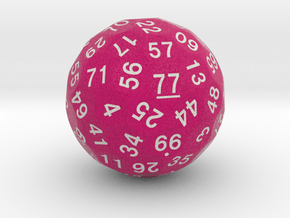 d77 Sphere Dice "Sunset Strip" in Standard High Definition Full Color