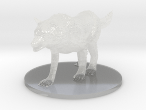 Dire Wolf Updated in Clear Ultra Fine Detail Plastic