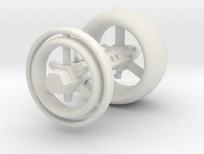 Warp Drive Design 2 in White Natural Versatile Plastic