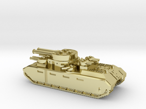 TG-5 Soviet Ultra-Heavy Tank  in 18K Yellow Gold