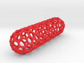 0850 Carbon Nanotube Capped (9,0) 1.04x1.03x4.0 cm in Red Smooth Versatile Plastic