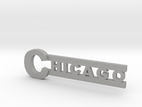 Chicago necklace pendant in Aluminum: Large