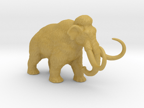 Mammoth 20mm H0 scale animal miniature model wild in Tan Fine Detail Plastic
