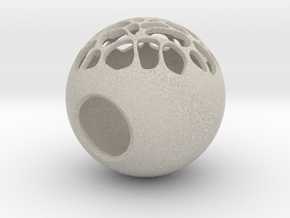 Spherical Flower Pot in Natural Sandstone: Medium