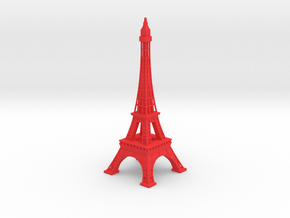 Eiffel Tower in Red Smooth Versatile Plastic
