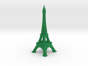 Eiffel Tower in Green Smooth Versatile Plastic