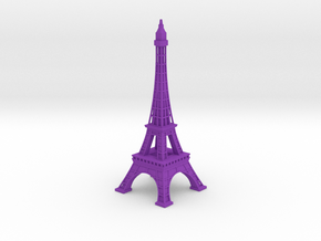 Eiffel Tower in Purple Smooth Versatile Plastic