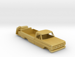 1:64 scale 1967 Ford pickup cab with interior in Tan Fine Detail Plastic